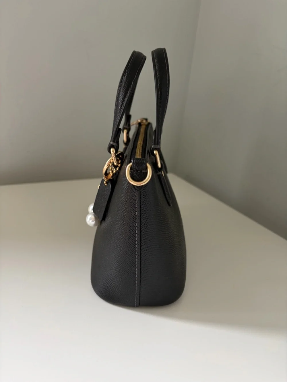 Coach Mini Gallery Tote Bag With Cherry Charm - Picture 4 of 14